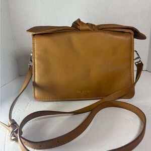 Ted Baker Caramel Crossbody Bag with Bow Accent
